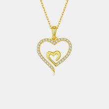 Load image into Gallery viewer, Moissanite 925 Sterling Silver Heart Pendant Necklace (multiple color options)
