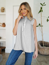 Load image into Gallery viewer, Frill Printed Mock Neck Top (multiple color options)
