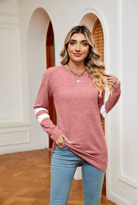 Round Neck Long Sleeve Top (multiple color options)