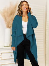 Load image into Gallery viewer, Long Sleeve Open Front Longline Cardigan (multiple color options)
