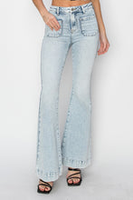 Load image into Gallery viewer, Risen High Rise Front Patch Pocket Flare Jeans
