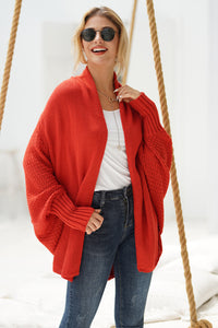 Open Front Batwing Sleeve Cardigan (multiple color options)