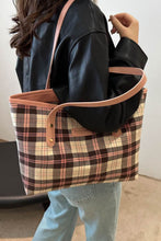 Load image into Gallery viewer, Plaid PU Leather Tote Bag (multiple color options)
