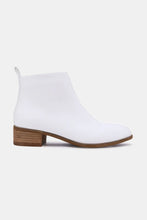 Load image into Gallery viewer, PU Leather Block Heel Boots in White
