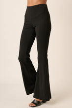 Load image into Gallery viewer, Crepe Knit Elastic Waist Flare Leg Pants
