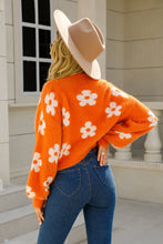 Load image into Gallery viewer, Floral Open Front Fuzzy Cardigan (multiple color options)
