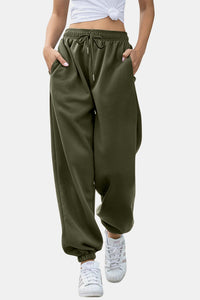 Elastic Waist Joggers with Pockets  (multiple color options)