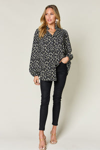 Leopard Long Sleeve Blouse (multiple color options)