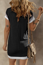 Load image into Gallery viewer, Textured Round Neck Short Sleeve Dress (multiple color options)

