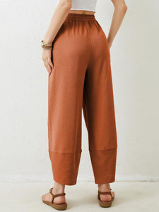 Lovelet Elastic Waist Wide Leg Pants (multiple color options)