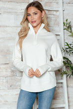 Load image into Gallery viewer, Half Zip Long Sleeve Knit Top
