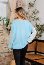 Load image into Gallery viewer, Striped Dropped Shoulder Sweater
