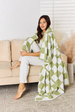 Load image into Gallery viewer, Checkered Decorative Throw Blanket (multiple color options)
