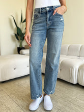 Load image into Gallery viewer, Judy Blue High Waist Distressed Straight Jeans
