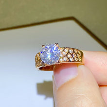 Load image into Gallery viewer, 1.5 Carat 925 Sterling Silver Moissanite Ring
