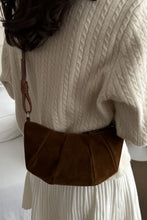 Load image into Gallery viewer, Suede Croissant Shape Shoulder Bag (multiple color options)
