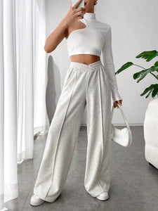 Elastic Waist Wide Leg Pants (multiple color options)