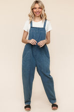 Load image into Gallery viewer, Weekend Ready Cotton Denim Baggy Leg Bib Overall Jumper
