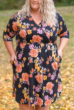 Load image into Gallery viewer, Taylor Dress in Black Fall Floral Mix
