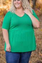 Load image into Gallery viewer, Sarah Ruffle Short Sleeve in Green
