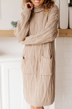 Load image into Gallery viewer, Bundled Beauty Turtleneck Sweater Dress
