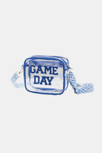 Load image into Gallery viewer, GAME DAY Stadium Approved Transparent Crossbody Bag (multiple color options)
