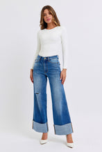 Load image into Gallery viewer, Judy Blue Distressed High Waist Wide Leg Jeans
