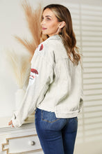 Load image into Gallery viewer, Santa Sequin Raw Hem Jacket (multiple color options)
