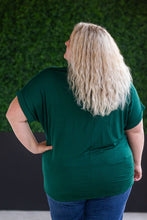 Load image into Gallery viewer, Sierra Pocket Short Sleeve Top in Hunter Green
