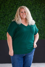 Load image into Gallery viewer, Sierra Pocket Short Sleeve Top in Hunter Green
