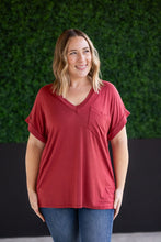 Load image into Gallery viewer, Sierra Pocket Short Sleeve Top in Terra Cotta
