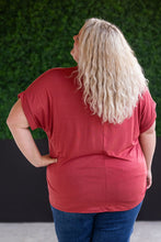 Load image into Gallery viewer, Sierra Pocket Short Sleeve Top in Terra Cotta
