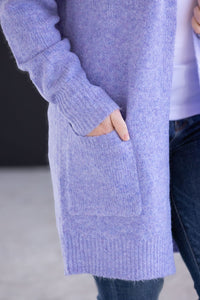 Madison Cozy Cardigan - Lavender