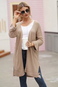 Open Front Long Sleeve Cardigan (multiple color options)