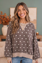 Load image into Gallery viewer, Connect the Dots Oversized Pullover Sweater Top
