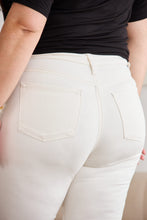 Load image into Gallery viewer, RFM &quot;Mini Mia&quot; Tummy Control High Waist Cropped Wide Leg Jeans in Off-White
