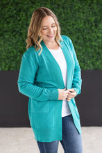 Load image into Gallery viewer, High Pocket Cardigan - Teal FINAL SALE
