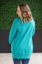 Load image into Gallery viewer, High Pocket Cardigan - Teal FINAL SALE
