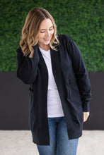 Load image into Gallery viewer, High Pocket Cardigan - Black FINAL SALE
