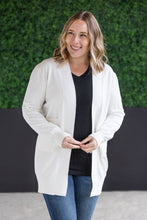 Load image into Gallery viewer, High Pocket Cardigan - White FINAL SALE
