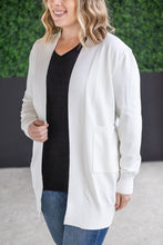 Load image into Gallery viewer, High Pocket Cardigan - White FINAL SALE
