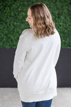 Load image into Gallery viewer, High Pocket Cardigan - White FINAL SALE
