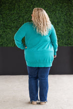 Load image into Gallery viewer, High Pocket Cardigan - Teal FINAL SALE
