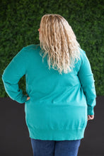 Load image into Gallery viewer, High Pocket Cardigan - Teal FINAL SALE
