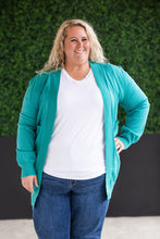 Load image into Gallery viewer, High Pocket Cardigan - Teal FINAL SALE
