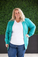 Load image into Gallery viewer, High Pocket Cardigan - Teal FINAL SALE
