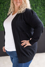 Load image into Gallery viewer, High Pocket Cardigan - Black FINAL SALE
