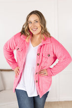 Load image into Gallery viewer, Fleece Shacket - Pink
