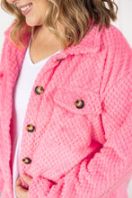 Load image into Gallery viewer, Fleece Shacket - Pink
