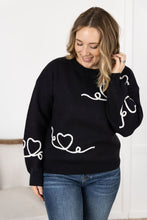 Load image into Gallery viewer, Black Hearts Sweater
